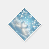 Weihnachts-Winterherz Serviette (Ecke)