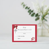 Weihnachts-Winterhochzeit Einladung UAWG (Stehend Vorderseite)