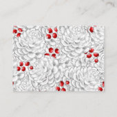 Weihnachts-Winterhochzeit Einladung UAWG (Rückseite)