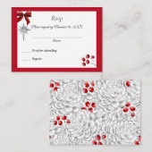 Weihnachts-Winterhochzeit Einladung UAWG (Vorne/Hinten)