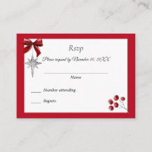 Weihnachts-Winterhochzeit Einladung UAWG