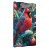 Weihnachts-/Winterkardinal Klemmbrett (Rechts)