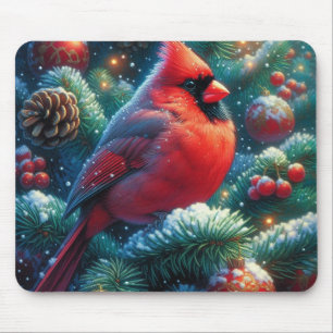 Weihnachts-/Winterkardinal  Mousepad