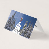 Weihnachts-Winterlandschaft (Rückseite)