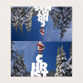 Weihnachts-Winterlandschaft (Außenseite Aufgefaltet)
