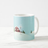Weihnachts-Winterlandschaft Kaffeetasse (VorderseiteRechts)