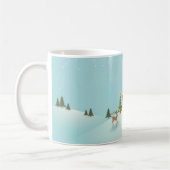 Weihnachts-Winterlandschaft Kaffeetasse (Links)