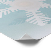 Weihnachts-Winterlandschaft Poster (Ecke)