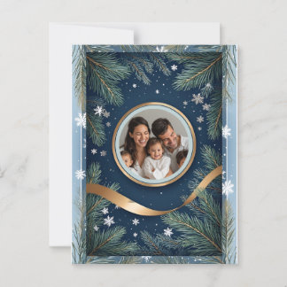 Weihnachts-Winterlandschaft Postkarte
