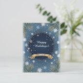 Weihnachts-Winterlandschaft Postkarte (Stehend Vorderseite)