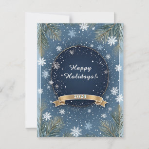 Weihnachts-Winterlandschaft Postkarte