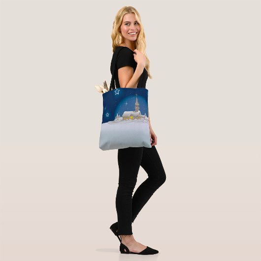 Weihnachts-Winterlandschaft Tasche