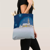 Weihnachts-Winterlandschaft Tasche