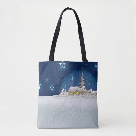 Weihnachts-Winterlandschaft Tasche (Vorderseite)