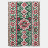 Weihnachts-/Wintermesse Rot & Grün Decke (Vorderseite Vertikal)