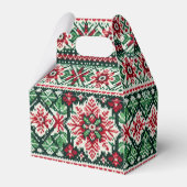 Weihnachts-/Wintermesse Rot & Grün Geschenkschachtel (Rückseite)