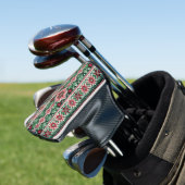 Weihnachts-/Wintermesse Rot & Grün Golf Headcover (In Situ)