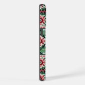 Weihnachts-/Wintermesse Rot & Grün iPhone Hülle (Rechte Seite)