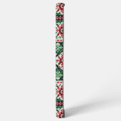 Weihnachts-/Wintermesse Rot & Grün Samsung Galaxy Hülle (Linke Seite)