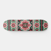 Weihnachts-/Wintermesse Rot & Grün Skateboard (Horizontal)