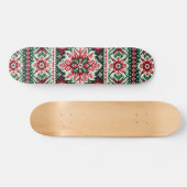 Weihnachts-/Wintermesse Rot & Grün Skateboard (Horizontal)