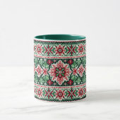 Weihnachts-/Wintermesse Rot & Grün Tasse (Zentrum)