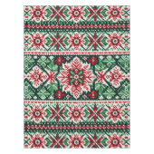 Weihnachts-/Wintermesse Rot & Grün Tischdecke (Vorderseite)