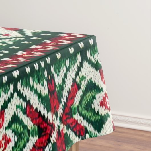 Weihnachts-/Wintermesse Rot & Grün Tischdecke (Beispiel)