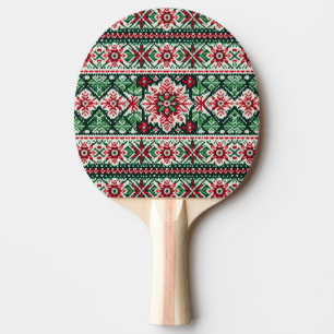 Weihnachts-/Wintermesse Rot & Grün Tischtennis Schläger