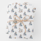 Weihnachts-Wintermuster Geschenkpapier Set (Beispiel)