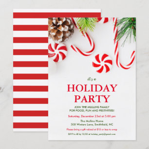 Weihnachts-Winterparty-Einladung Einladung