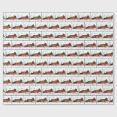 Weihnachts-Wintersaal Geschenkpapier (Flach)