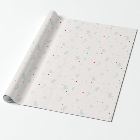 Weihnachts-Wintersaison Glätten Minimalistisches G Geschenkpapier (Ungerollt)