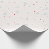 Weihnachts-Wintersaison Glätten Minimalistisches G Geschenkpapier (Ecke)