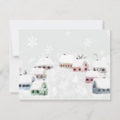 Weihnachts-Winterschnee-Tag Illustration Mini Feiertagskarte (Vorderseite)