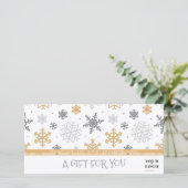 Weihnachts-Winterschneeflocke für kundenspezifisch (Stehend Vorderseite)