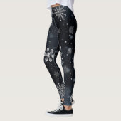 Weihnachts-/Winterschneeflocke Leggings (Links)