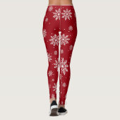 Weihnachts-Winterschneeflocken Gradient Fun Leggin Leggings (Rückseite)