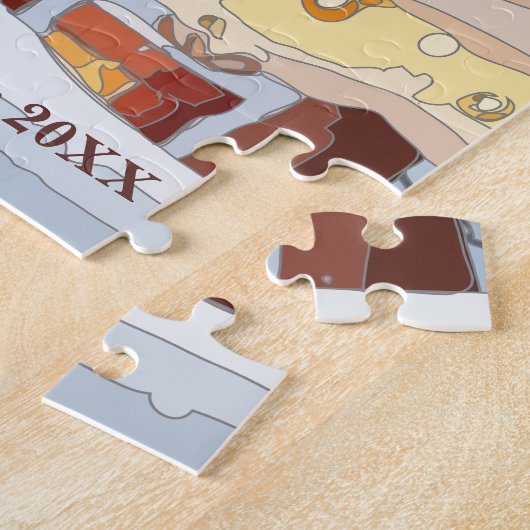 Weihnachts-Winterstadt Puzzle (Seite)