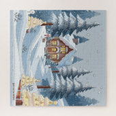 Weihnachts-Winterstadt Puzzle (Horizontal)