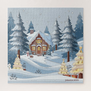 Weihnachts-Winterstadt Puzzle