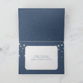 Weihnachts-Winterstadt - Silhouette Karte (Innenseite)