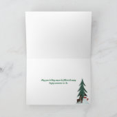 Weihnachts-Winterstall-Malerei Karte (Innenseite)