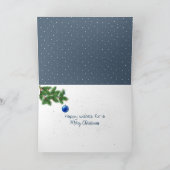 Weihnachts-Winterstämme Karte (Innenseite)