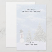 Weihnachts-Winterszenen Briefpapier (Vorne/Hinten)