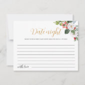 Weihnachts-Wintertag-Nachttischlampe Feiertagskarte (Vorderseite)