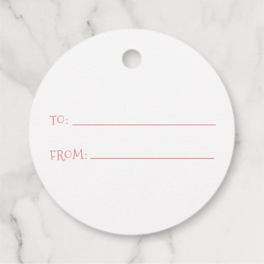 Weihnachts-Wintertage Geschenkanhänger (Rückseite)