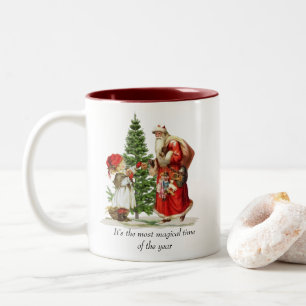 Weihnachts-/Wintertasse Zweifarbige Tasse