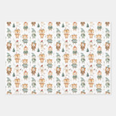 Weihnachts-Wintertiere in Sweaters Geschenkpapier Set (Vorderseite 3)