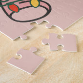 Weihnachts-Wintertiere Schwein Jigsaw Puzzle (Seite)